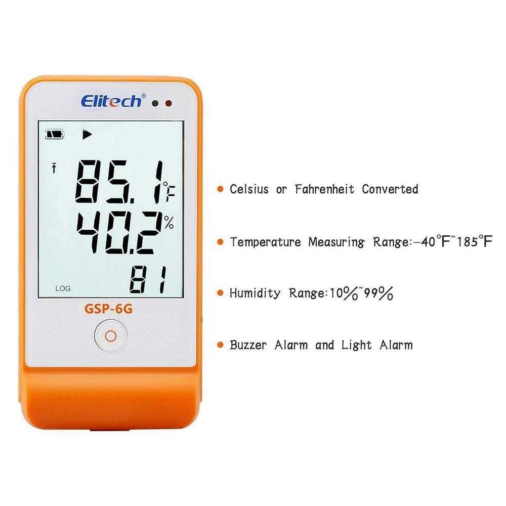 Elitech Digital Manifold Gauge 2-Way Valve with Thermometer Clamps for hvac systems - MT - Mrs Treak