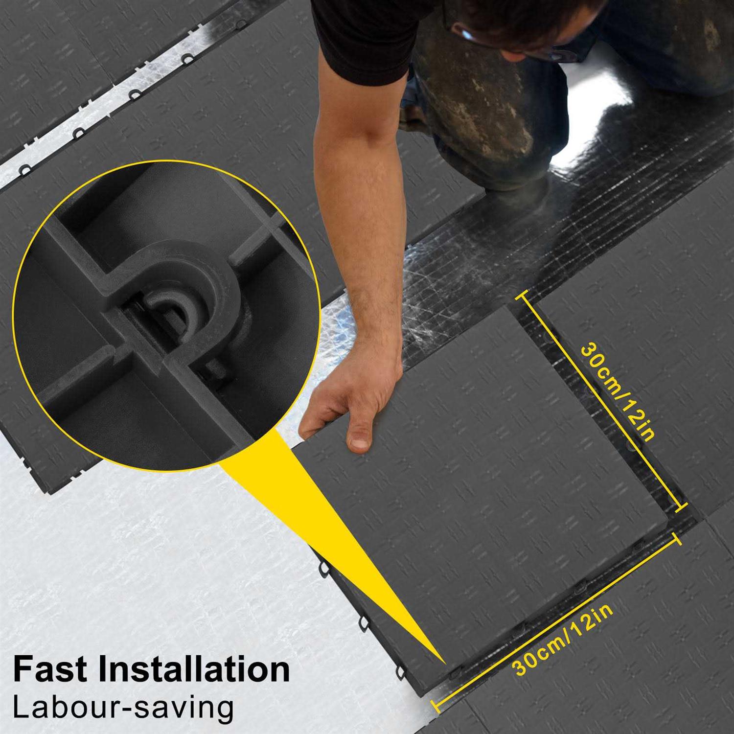 VEVOR Garage Tiles Interlocking 50 Garage Floor Covering Tiles - MT - Mrs Treak