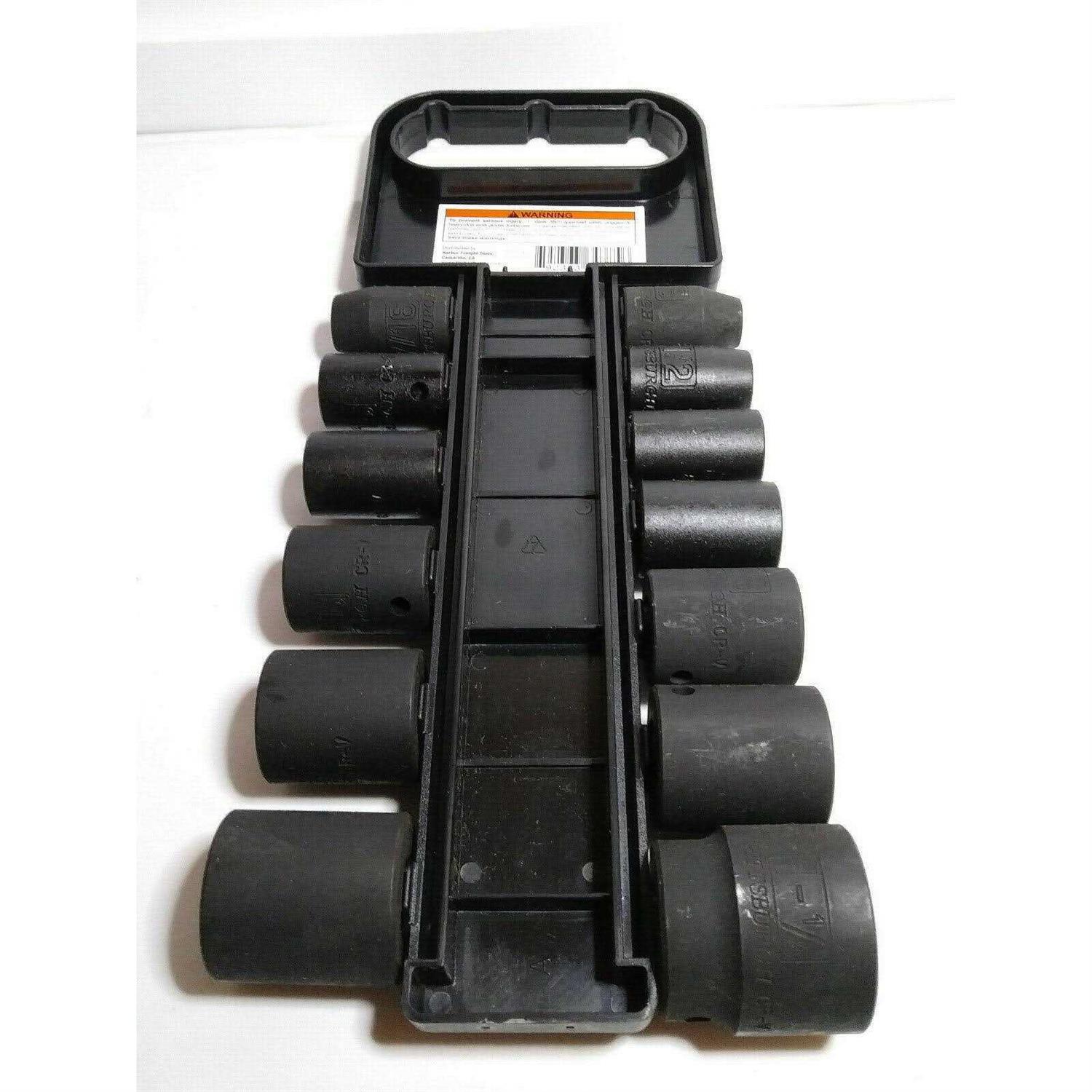 Pittsburgh 1/2 in. Drive Metric Spline Socket Set - MT - Mrs Treak