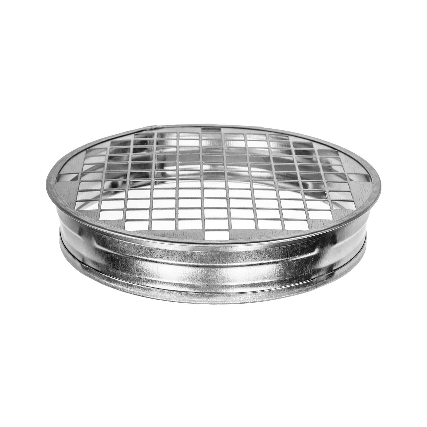 Vent Systems Metal Tee Cap with Mesh. Galvanized Steel End Cap. Dryer Vent Cover. Dryer Duct End Cap with Galvanized Steel Screen Steel - MT - Mrs Treak