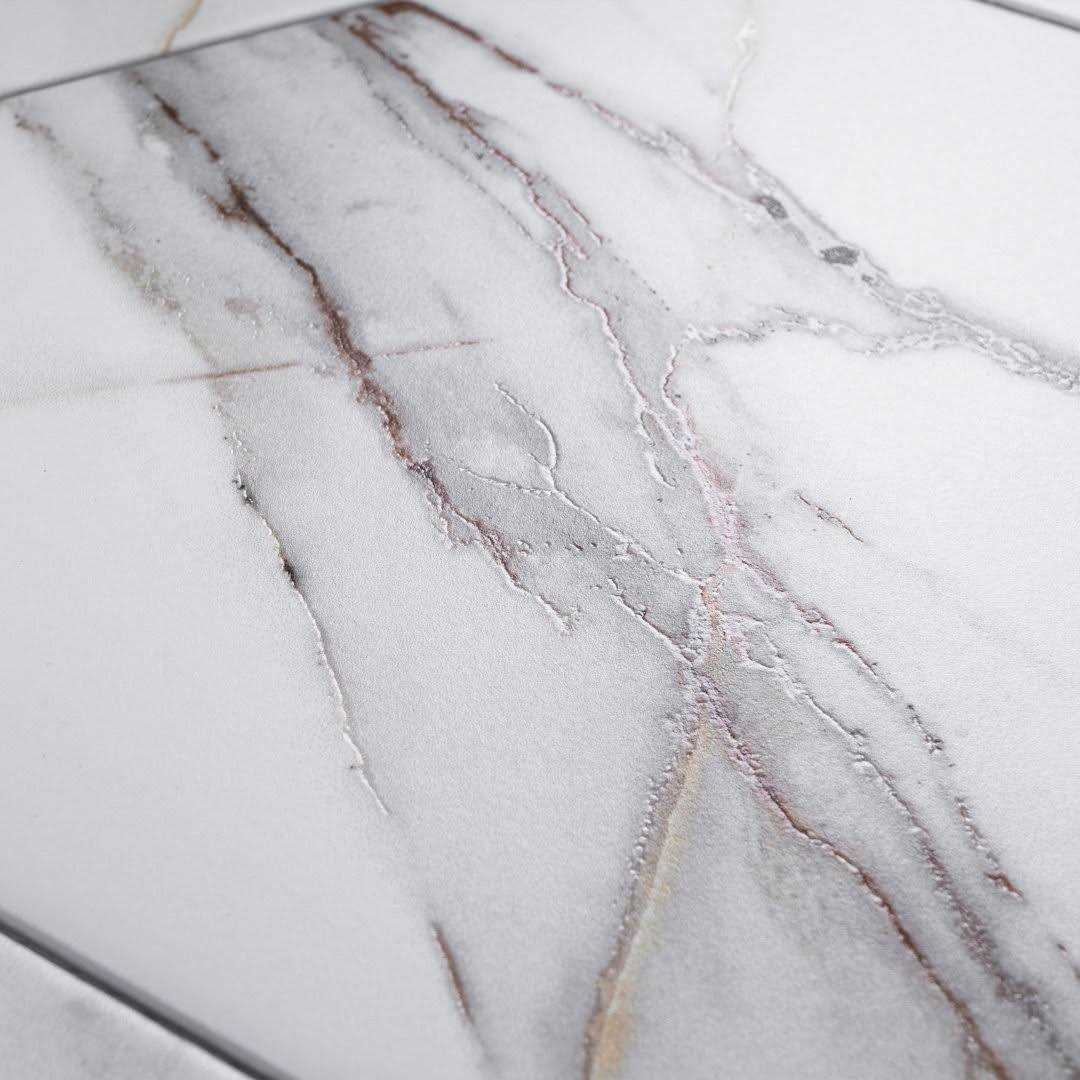 MOLOVO Elegance Gold Blue Subway 3.15 in. x 12.99 in. Matte Porcelain Marble look Floor and Wall Tile - MT - Mrs Treak