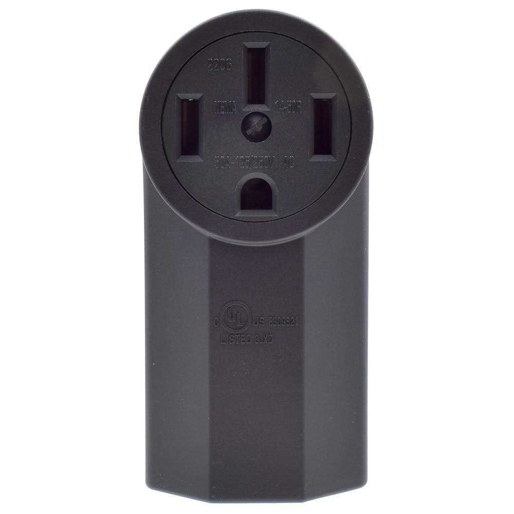 ELEGRP 4.67 in. 15 Amp Manual Reset 2 Prong Portable GFCI Replacement Right Angle Plug Assembly - MT - Mrs Treak