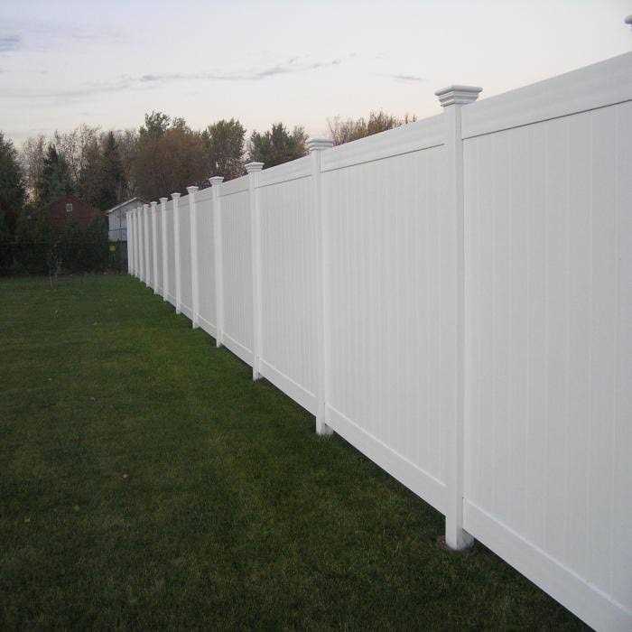 Weatherables Pembroke 4 ft. x White Vinyl Privacy Fence Panel - MT - Mrs Treak