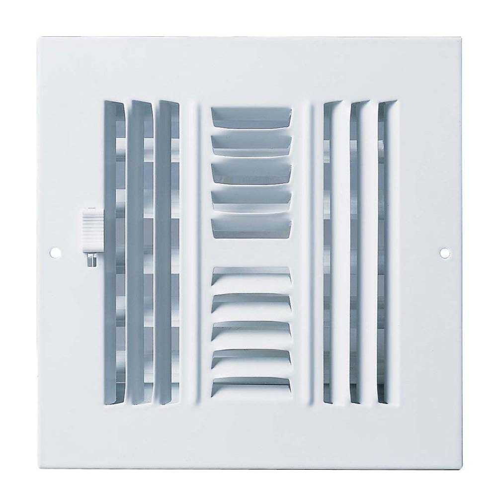 ProSelect PS3WW Spaced 3-Way Sidewall/Ceiling Register White - MT - Mrs Treak