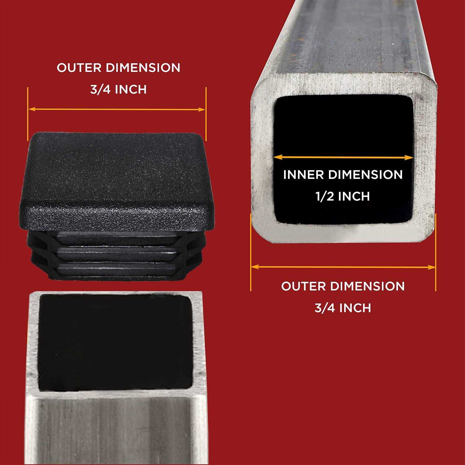 Prescott Plastics 1 Square Plastic Plug Insert - MT - Mrs Treak