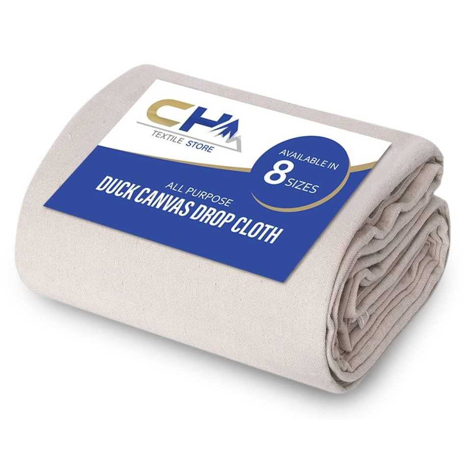Zuperia Canvas Drop Cloth of 2 Pure Cotton Painters Drop Cloth - MT - Mrs Treak