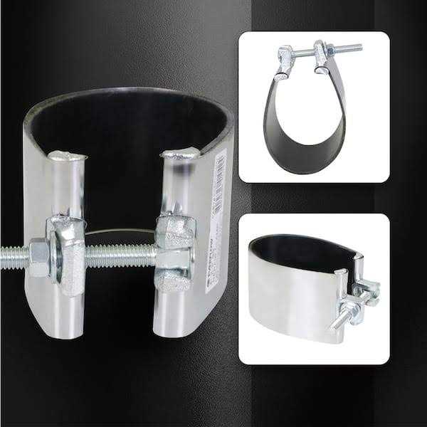 The Plumber’s Choice 3 in. L 1-Bolt Stainless Steel IPS Pipe Repair Clamp - MT - Mrs Treak