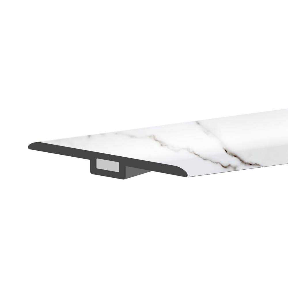 Lucida USA TerraCore Reducer Calacatta 0.27-in T x 1.75-in W x 48-in L Vinyl Reducer TC-605RM - MT - Mrs Treak