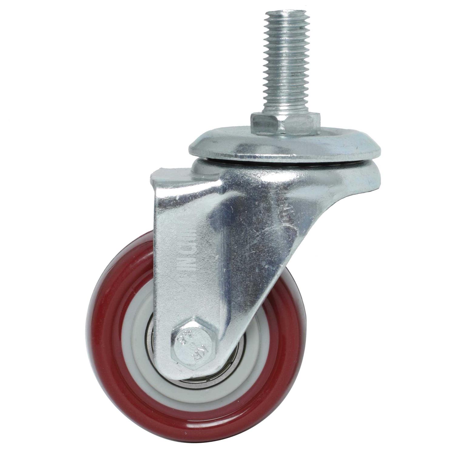 Finnhomy Swivel Caster Wheels 2 Inch Heavy Duty Threaded Stem Casters 1 Set of 4 Premium Polyurethane Wheels PU Load Bearing 800 - MT - Mrs Treak