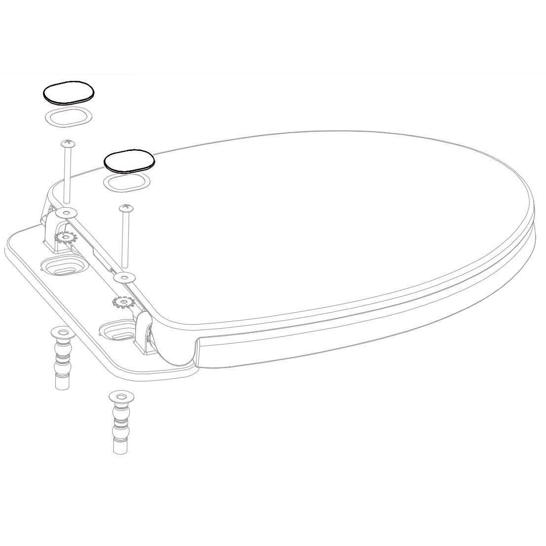 Toto 9AU038 Mounting Nut for Trip Lever - MT - Mrs Treak