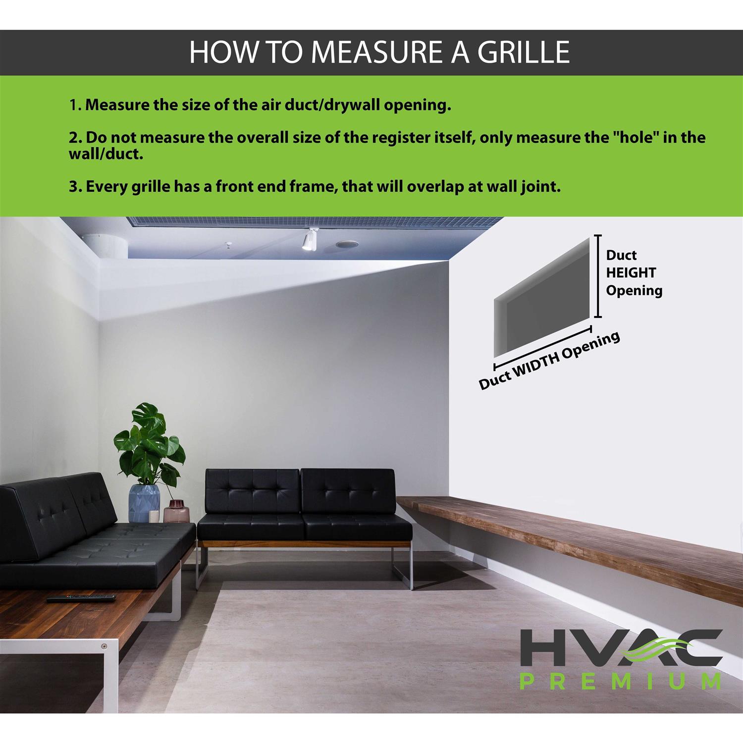 Truaire 3.5 inch Depth Stamped Steel Triangular Baseboard Grill - MT - Mrs Treak