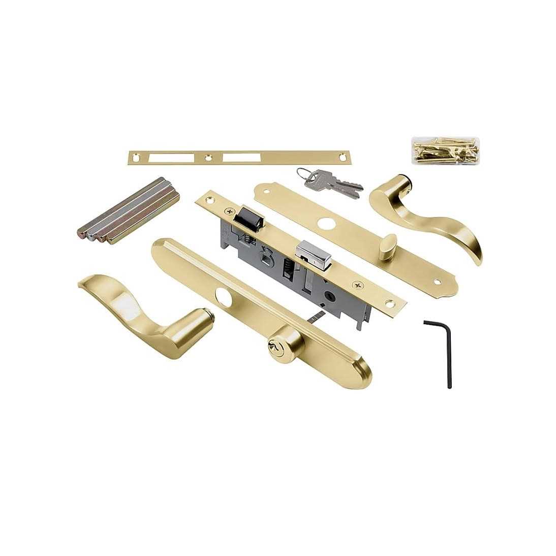 Wright Products Vmt115pb Brass Serenade Style Mortise Set - MT - Mrs Treak