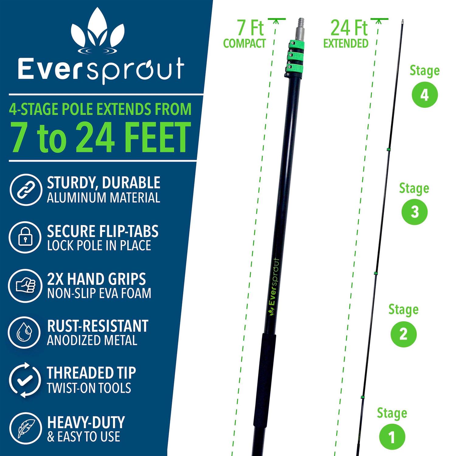Eversprout Utility Hook with Extension Pole - MT - Mrs Treak