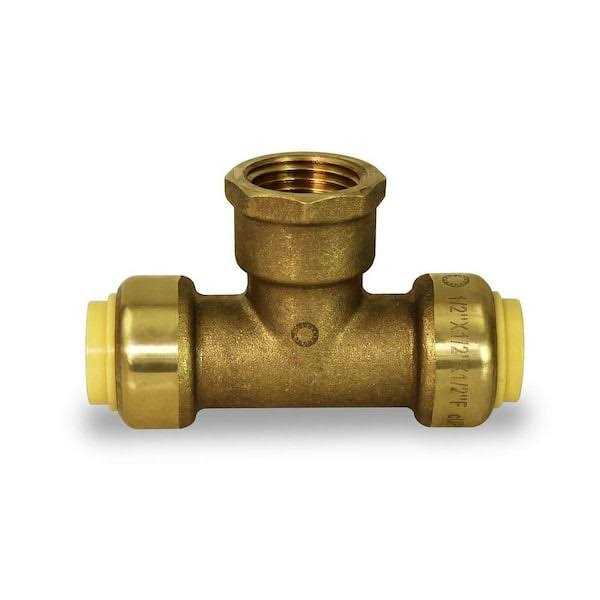 The Plumber’s Choice Push to Connect Push x Female Tee Pipe Fitting for Pex, Copper and CPVC Piping - MT - Mrs Treak