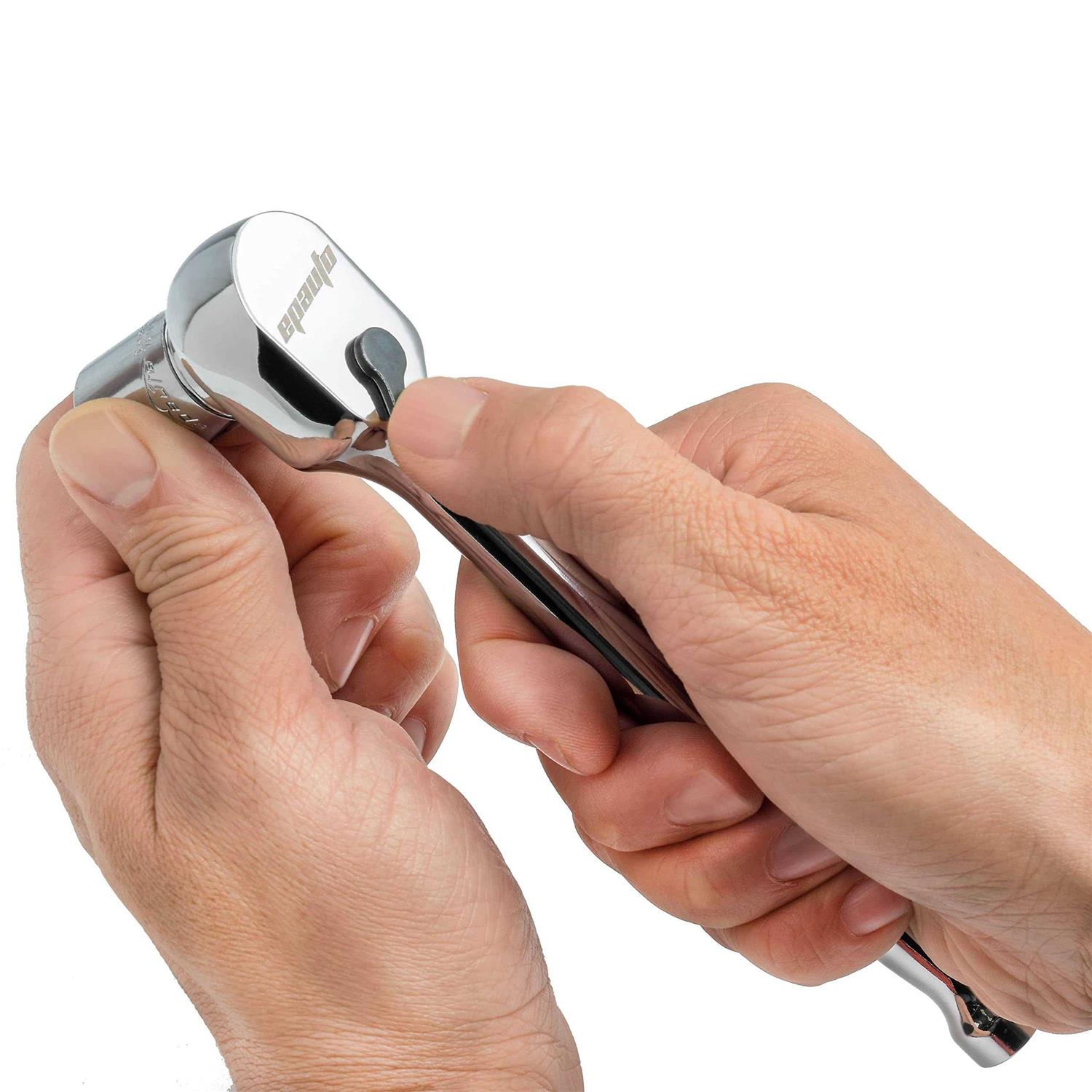 Epauto 45 Pieces 3/8 Drive Socket Set with 72-Tooth Pear Head Ratchet - MT - Mrs Treak