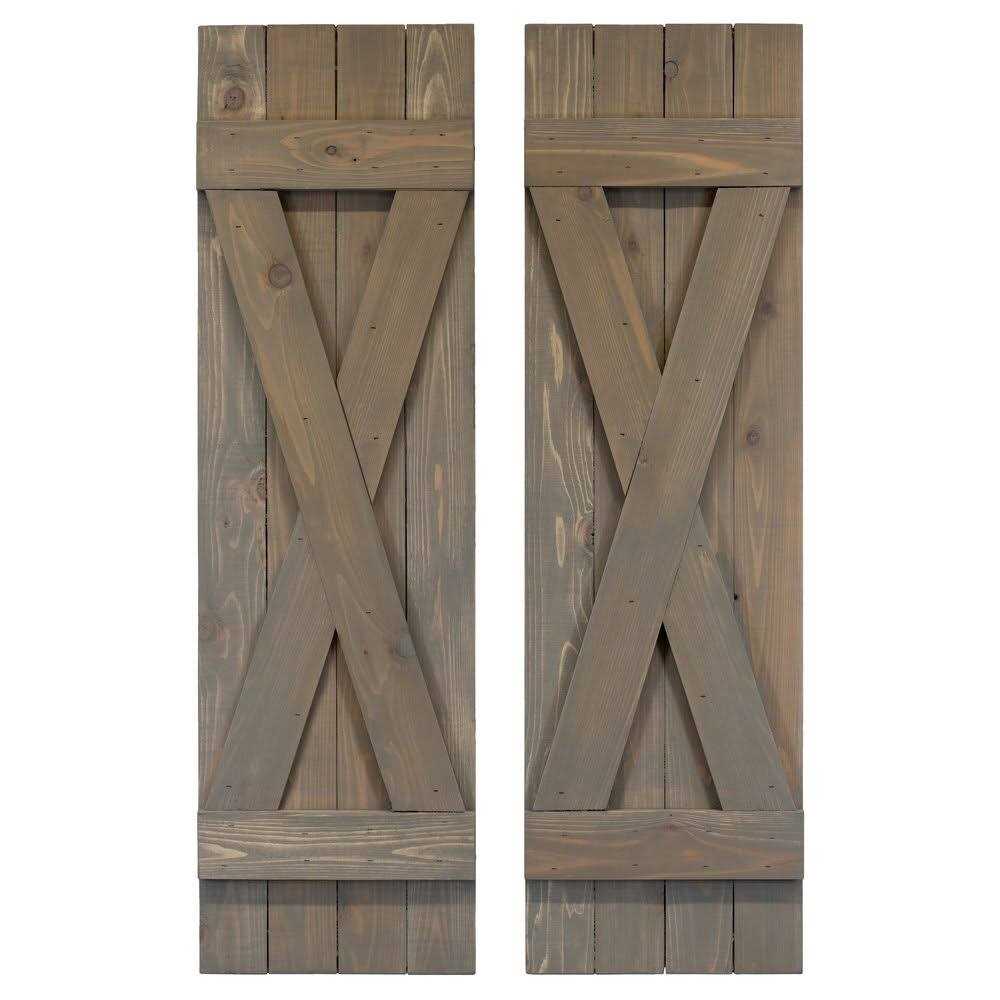 Dogberry Collections Board Batten Shutters Pair - MT - Mrs Treak