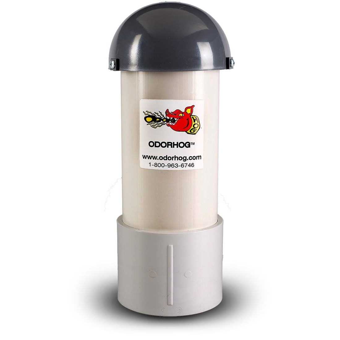 Odorhog Vent Pipe Filter Black ABS inch w/ Mushroom Cap - MT - Mrs Treak