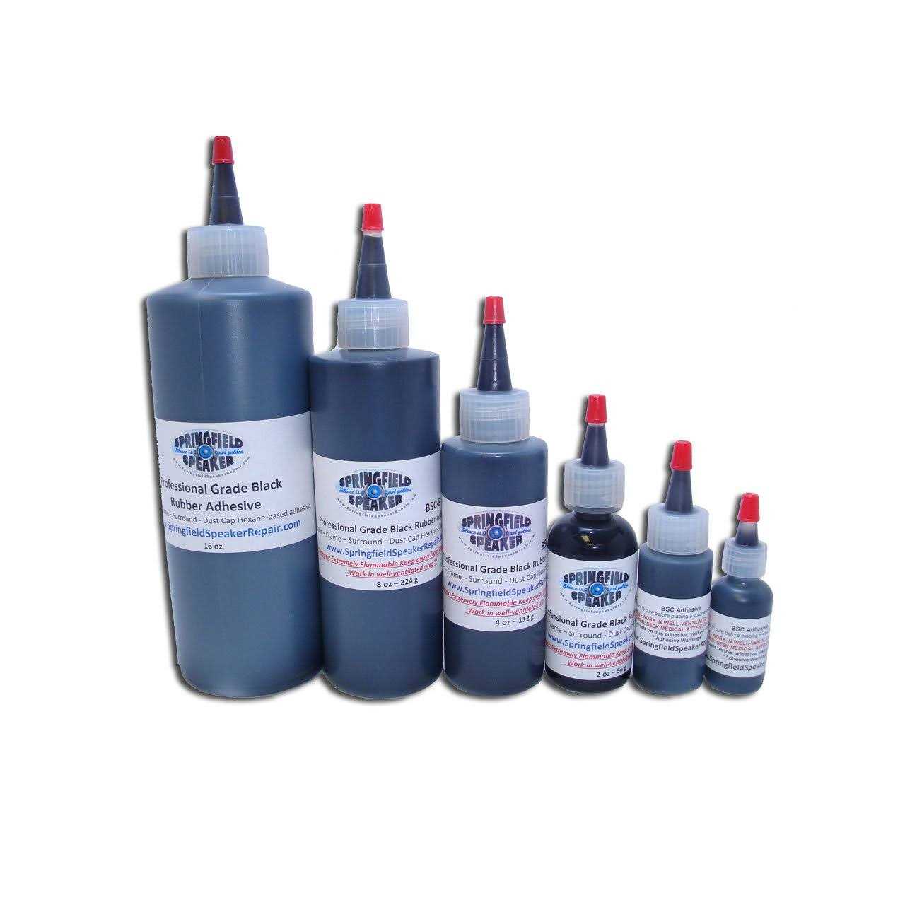 Pro-Grade Black Rubberized Speaker Repair Adhesive Glue - MT - Mrs Treak