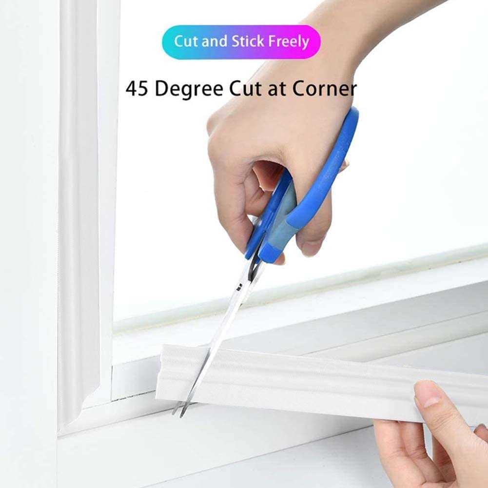 cuysfead 118 Inch Window Draft Stopper Foam Seal Strip Self Adhesive, Window Insulation and Door Side Weather Stripping Soundproof - MT - Mrs Treak