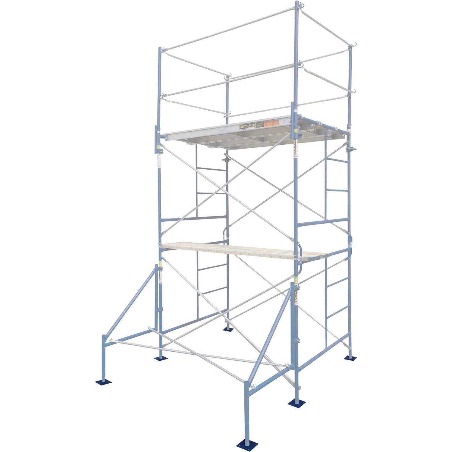 Metaltech SAFERSTACK Single Lift Scaffold Set — 5ft. x 5ft. x 7ft - MT - Mrs Treak