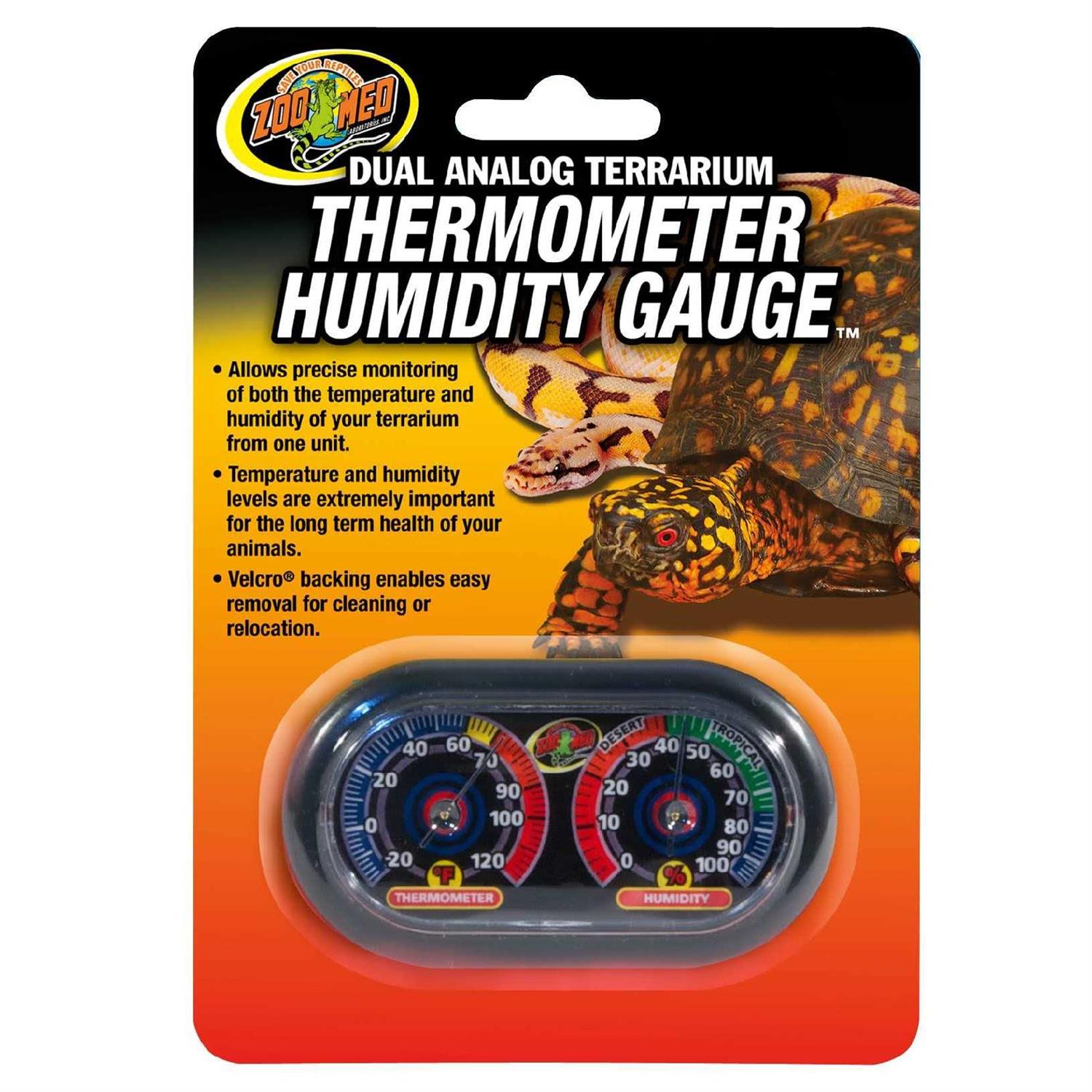 Zoo Med Digital Thermometer Humidity Gauge - MT - Mrs Treak