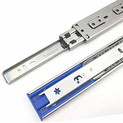 Tobinice 6 Pairs Hardware 3-Section Side Mount Soft Close Full Extension Ball Bearing Drawer Slides,100 LB Capacity Drawer - MT - Mrs Treak