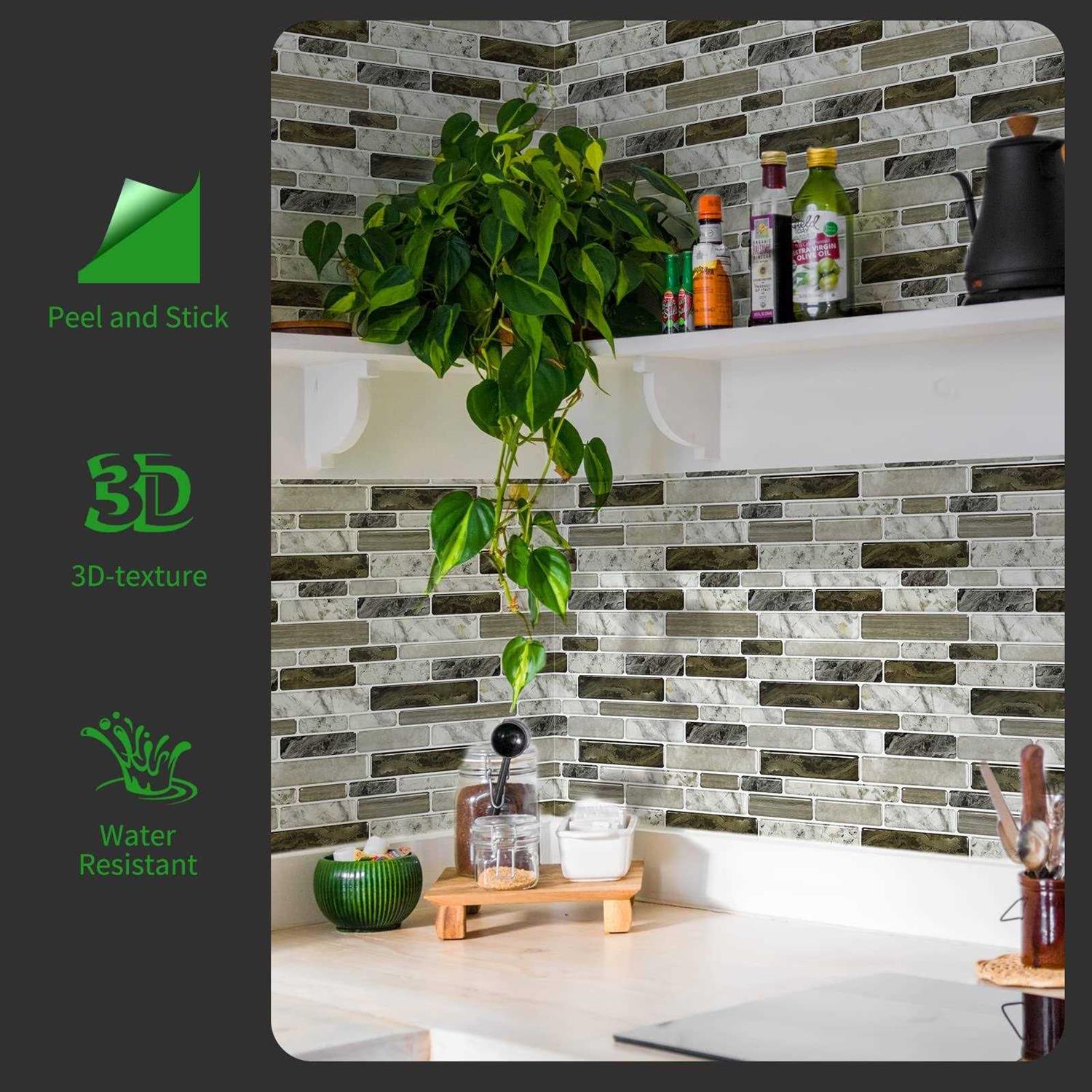 Longking Self-Adhesive Kitchen Backsplash - MT - Mrs Treak