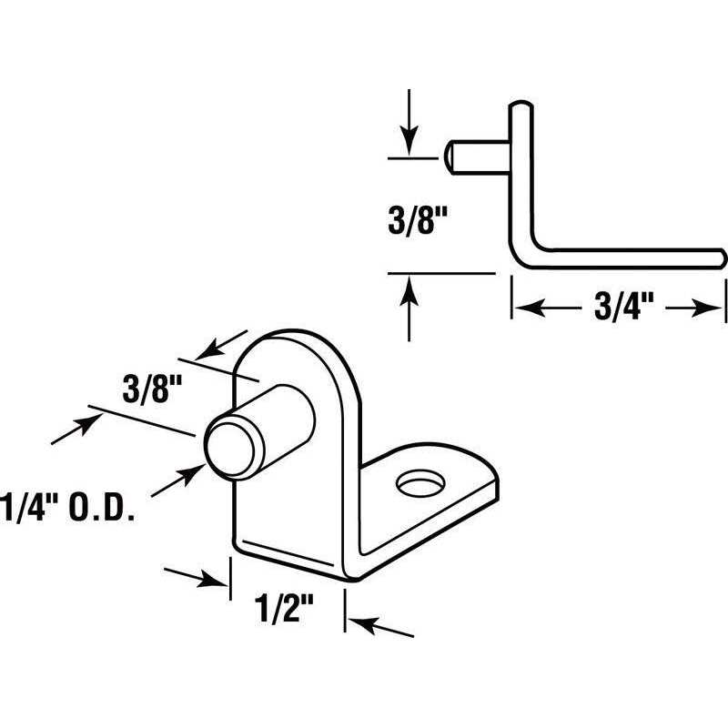 Prime-Line N 7533 Sliding Closet Door Roller Kit - MT - Mrs Treak