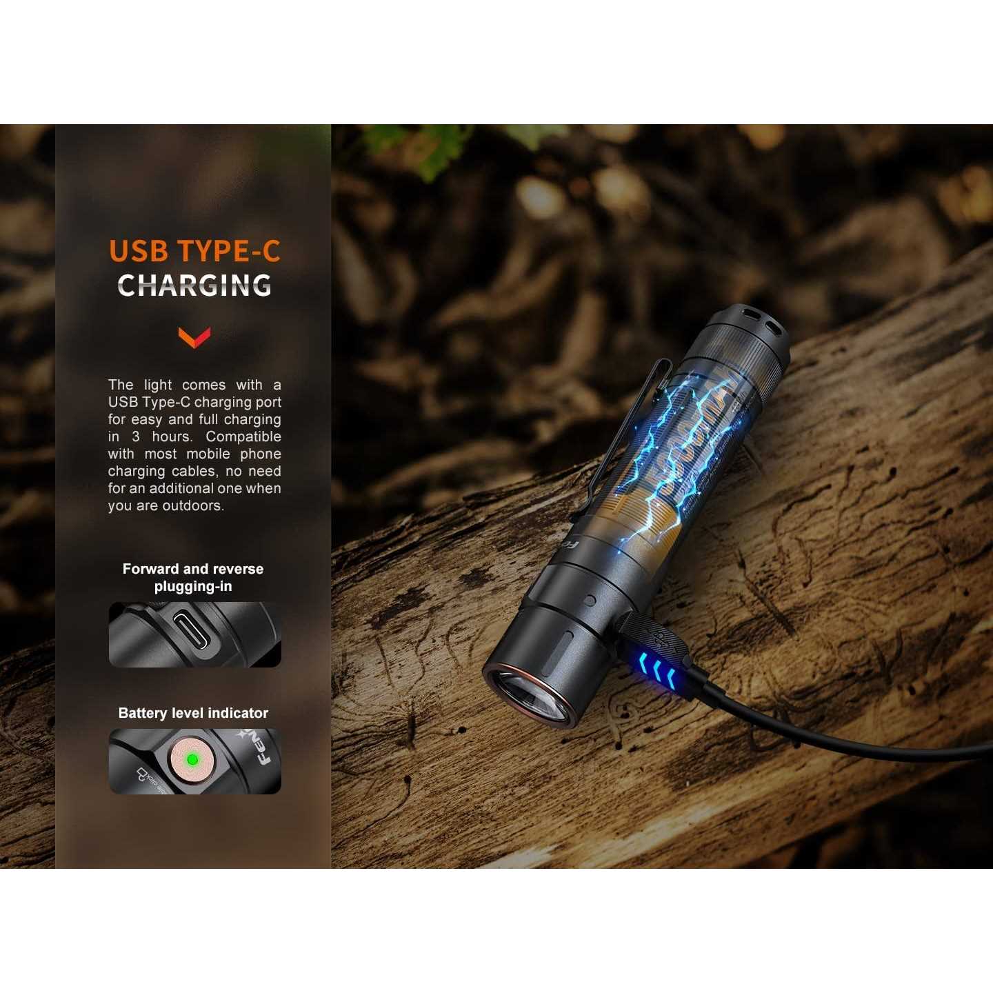 Fenix E35R Rechargeable Flashlight - MT - Mrs Treak