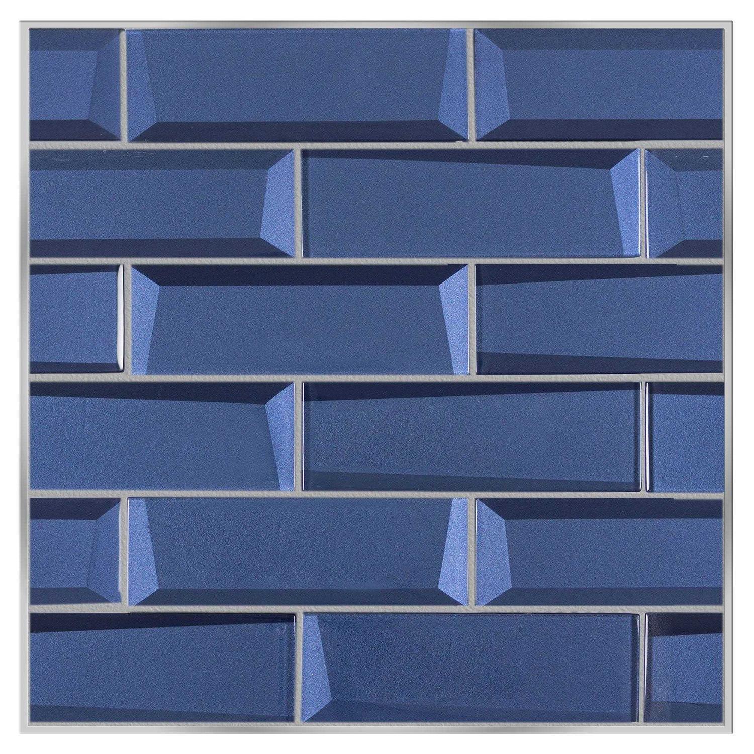 MosaicTileOutlet 2X2 Arabesque White Gray Blue Marble Mosaic Tile - MT - Mrs Treak