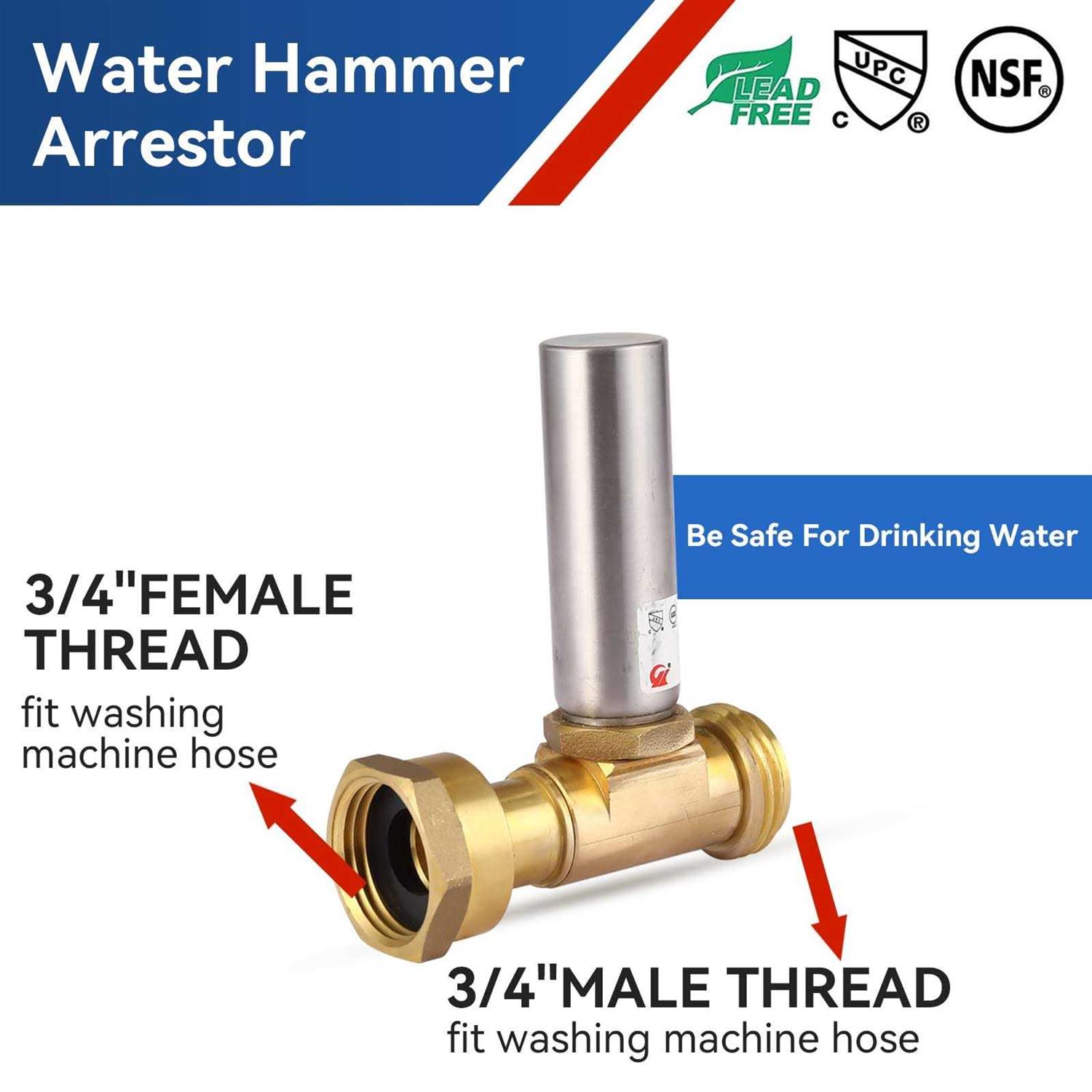 EFIELD MH-S-241 Stainless Steel Water Hammer - MT - Mrs Treak