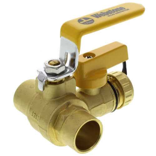 Webstone 80613W 3/4 Press Ball Valve w/ Drain & Reversible Handle - MT - Mrs Treak