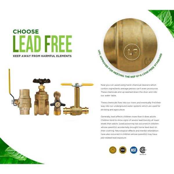 The Plumber’s Choice Premium Brass Ball Valve with Long Bonnet and T-Handle - MT - Mrs Treak