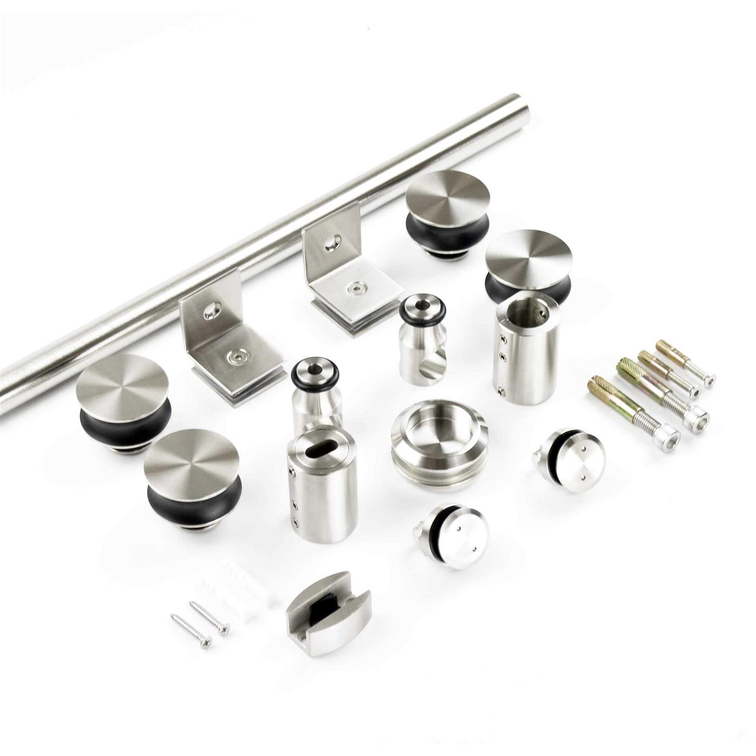 DIYHD M0083 Rail Heavy Duty Barn Hardware Interior Outside Door Sliding M0083-5FT - MT - Mrs Treak