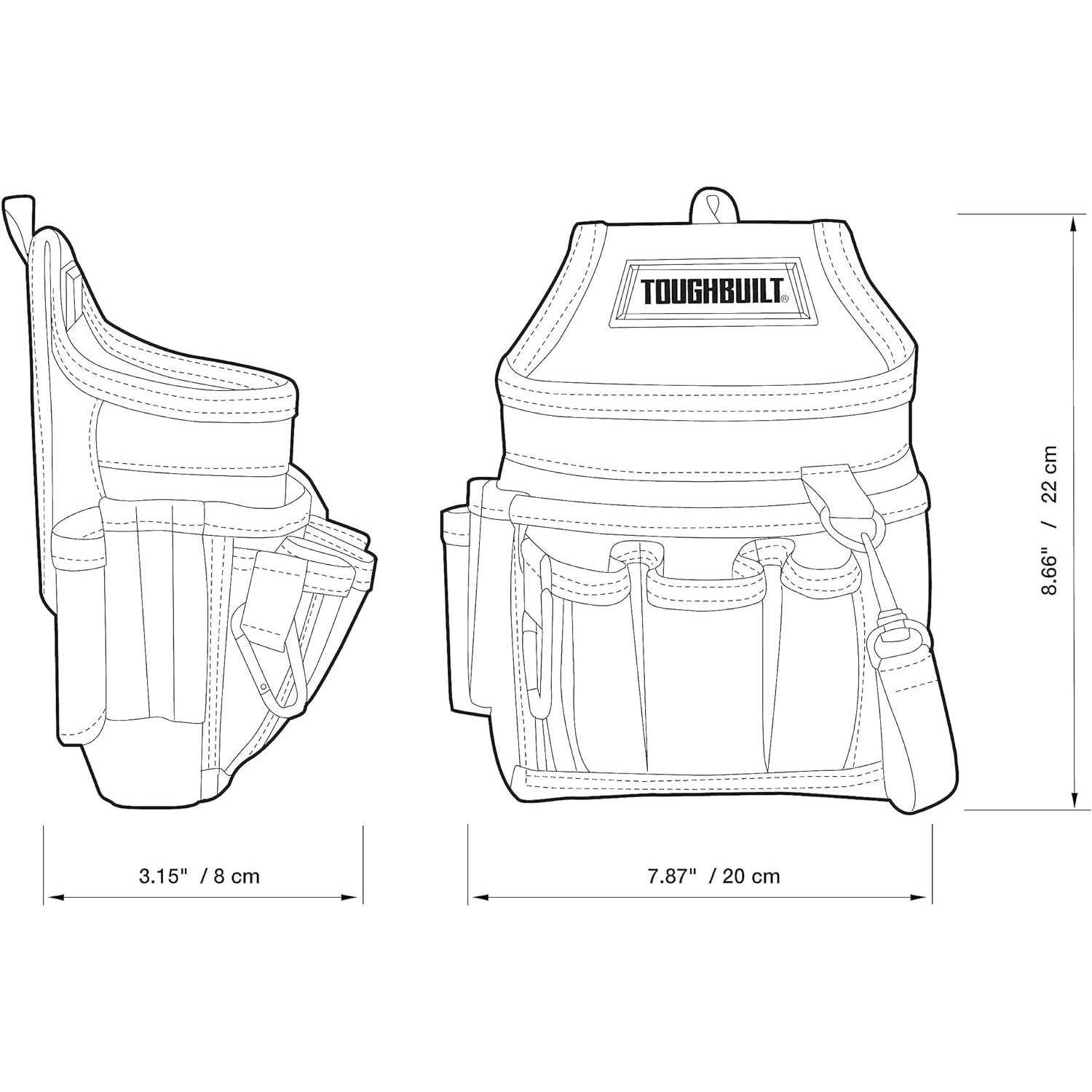 Toughbuilt Medium Tool Tote TB-CT-82-12 - MT - Mrs Treak