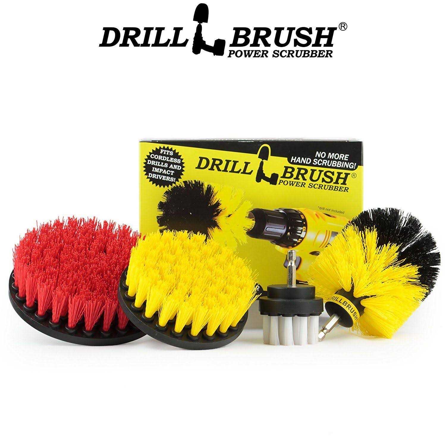 Drillbrush Tile & Grout Cleaning Drill Brush Set Shower Floor Scrub Brush for Drill - MT - Mrs Treak