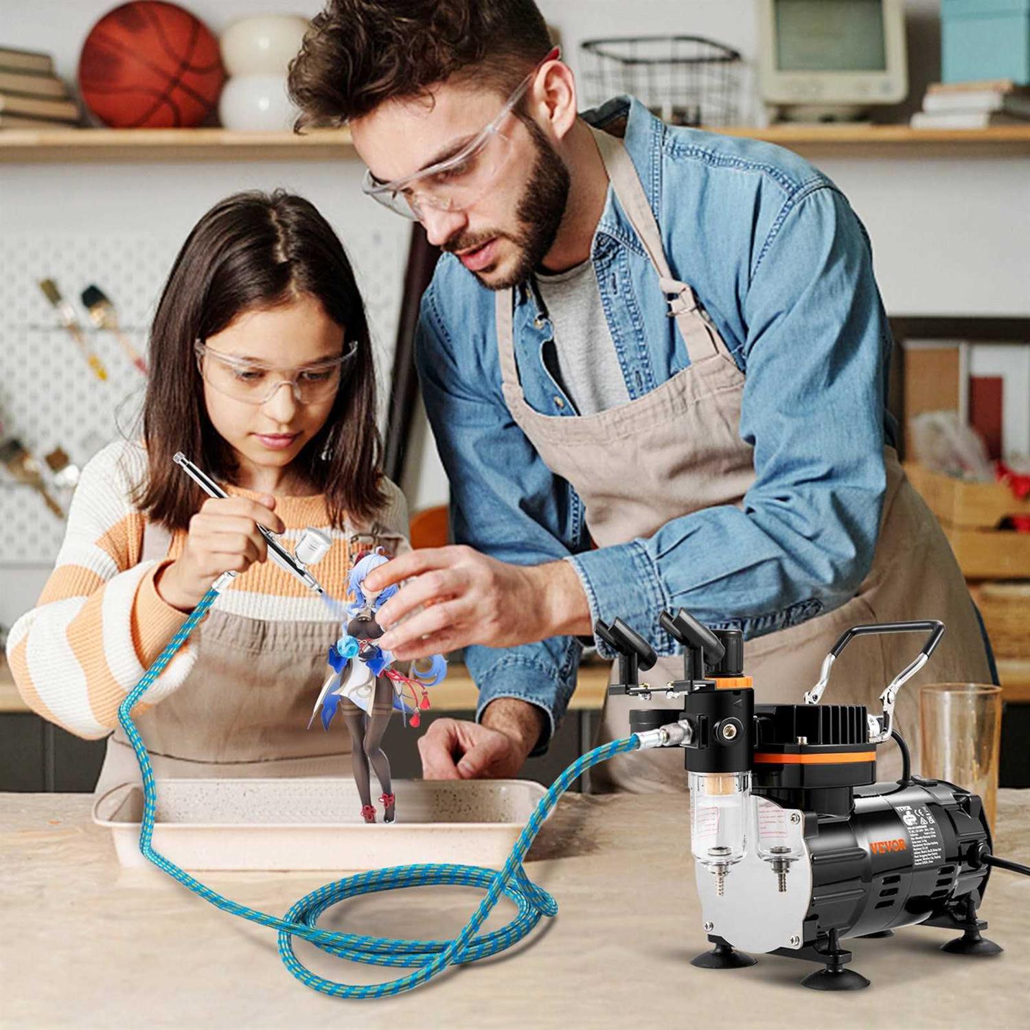 VEVOR Air-Operated Double Diaphragm Pump QBY4-25L F46 35 Gpm 1 Inch Inlet And Outlet YBGMBQBY4-25LF461V0 - MT - Mrs Treak