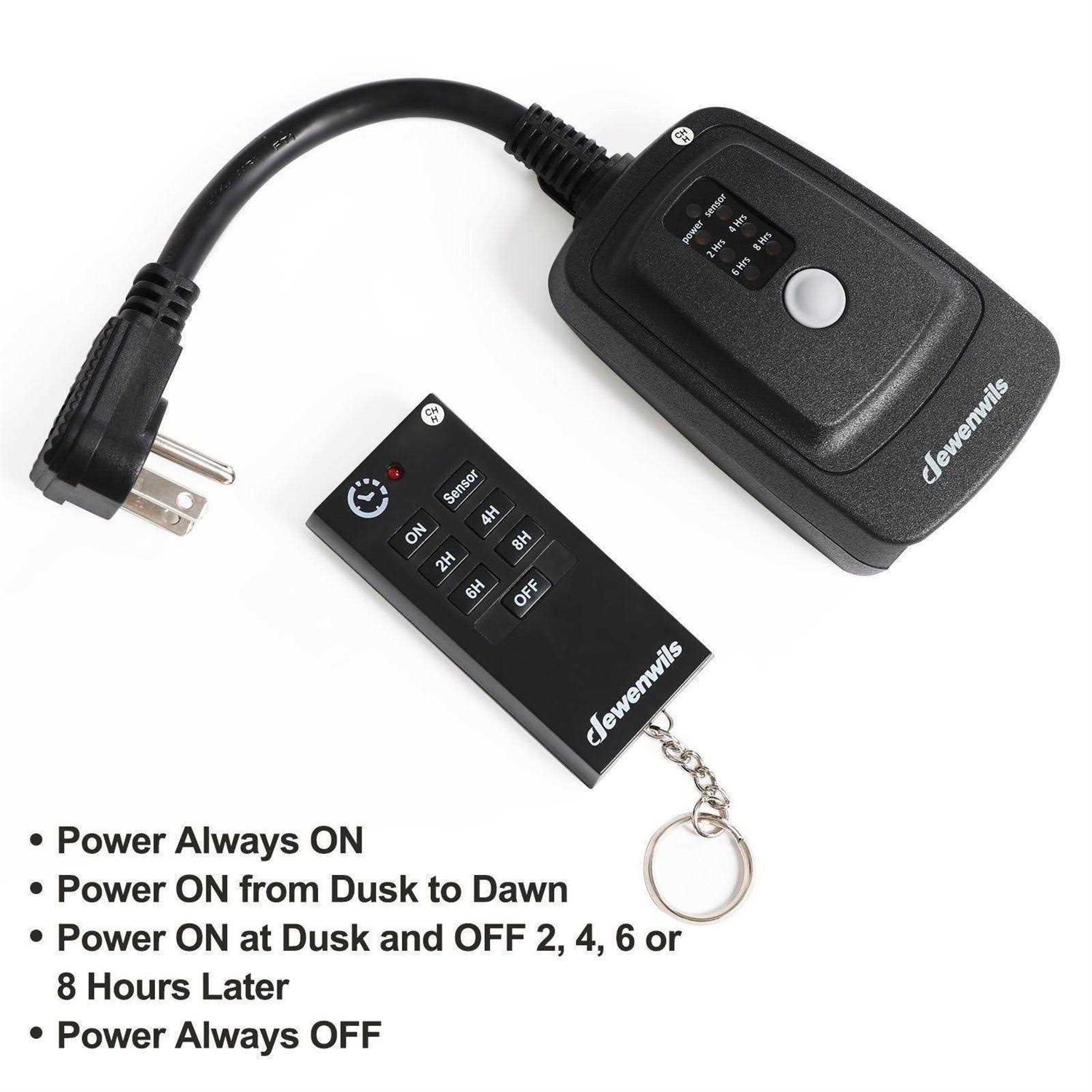 DEWENWILS Indoor Wireless Light Switch, Remote Control Wall Light Switch and Receiver Kit - MT - Mrs Treak