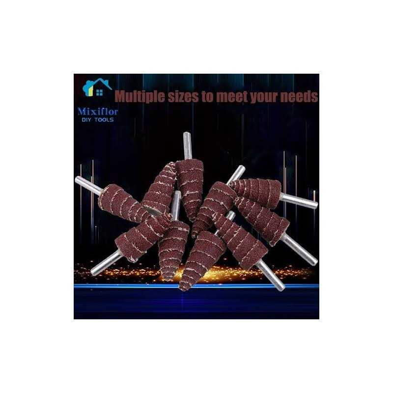 Mixiflor Cone Shape Abrasive Sandpaper Shank Flap - MT - Mrs Treak