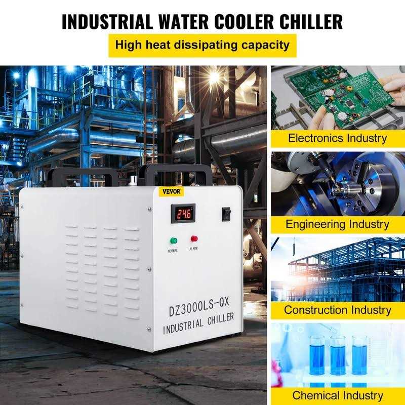 VEVOR Water Chiller CW-3000 Industrial Chiller 9L Thermolysis Type Water Chiller 50W/°C - MT - Mrs Treak