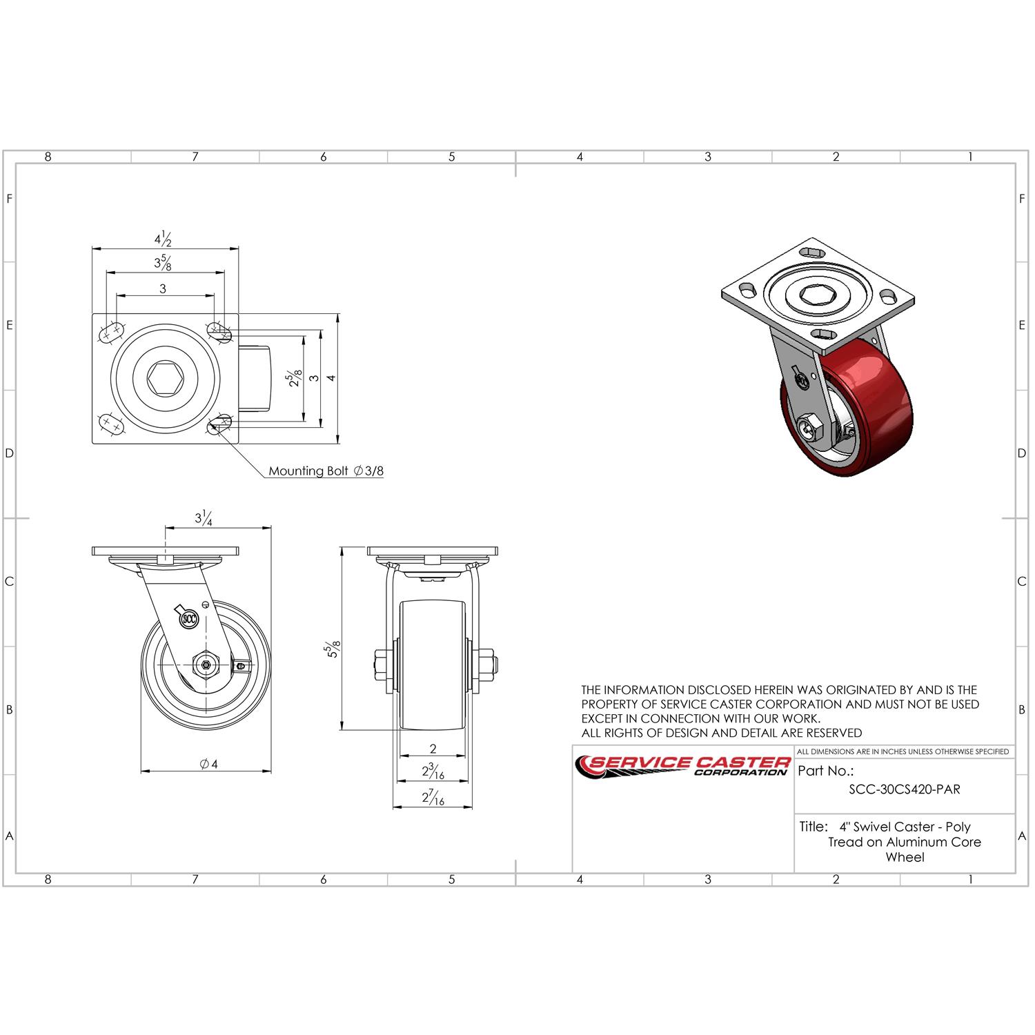 Service Caster Caster - MT - Mrs Treak