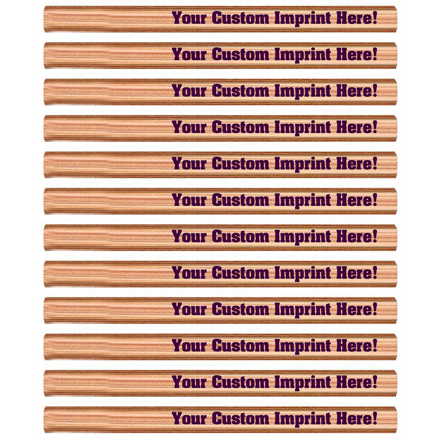 Express Pencils Custom Carpenter Pencil Personalized with your Name, Logo or Message - MT - Mrs Treak