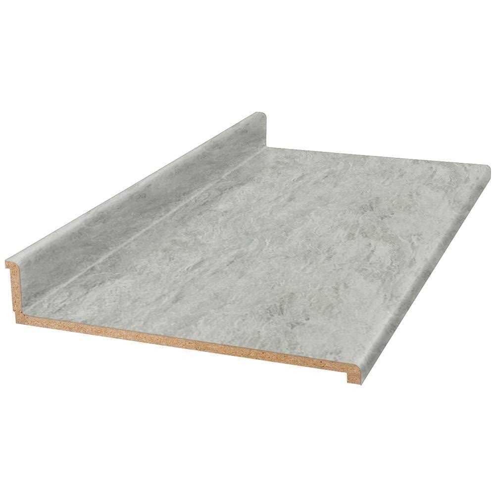 VT Dimensions Formica 4′ Carrara Bianco 6696-43 Straight Laminate Kitchen Countertop in White - MT - Mrs Treak