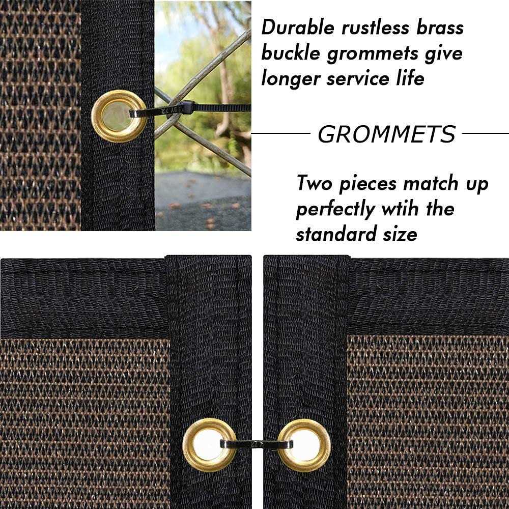Upgrade Privacy Screen Fence Commercial Shade Cover with Brass Grommets Heavy Duty Perfect for Outdoor Back Yard - MT - Mrs Treak