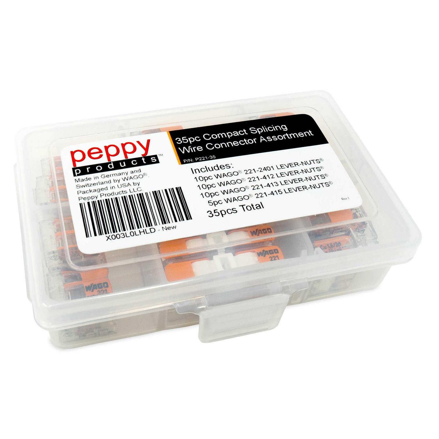 Wago 221 Lever-nuts 175pc Wire Connector Assortment Pack - MT - Mrs Treak