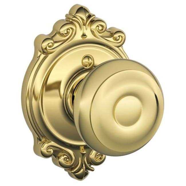 Schlage Georgian Knob with Brookshire Trim F170GEO - MT - Mrs Treak