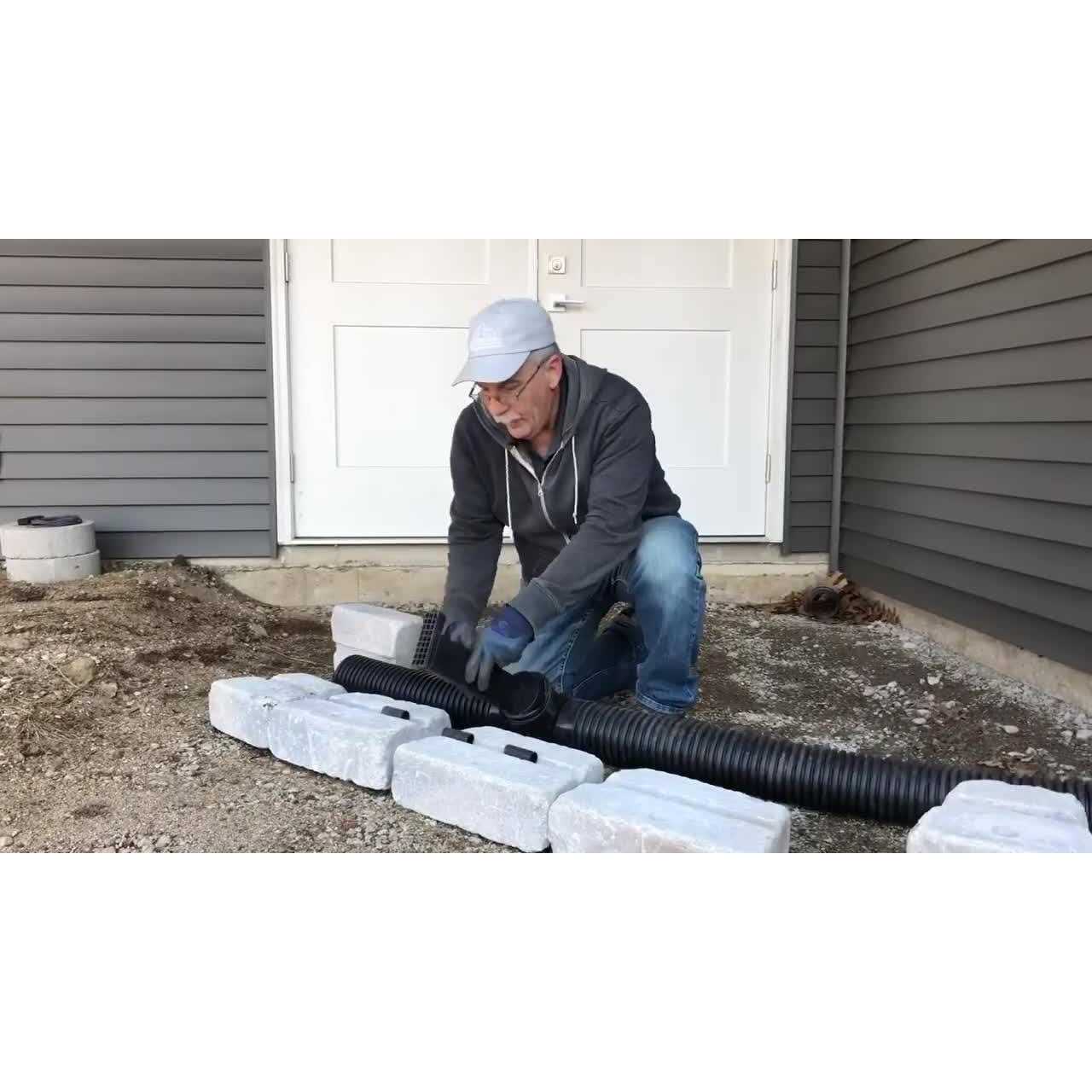 Wall Drain PRO Universal Retaining Wall Block Drain - MT - Mrs Treak