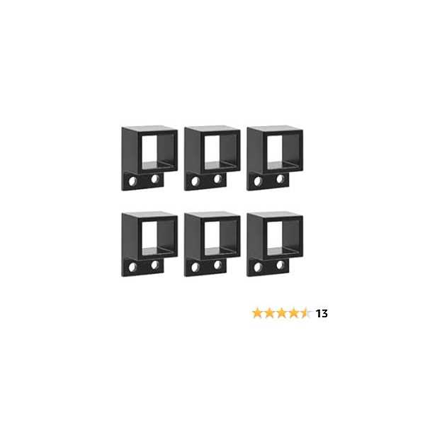 Plum Fittings Aluminum Fence Standard Wall Mount 1 x 1 Rails - MT - Mrs Treak