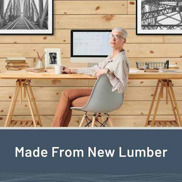 UFP-Edge 1 in. x 6 in. x 8 ft. Charred Wood Natural Pine Shiplap Board - MT - Mrs Treak