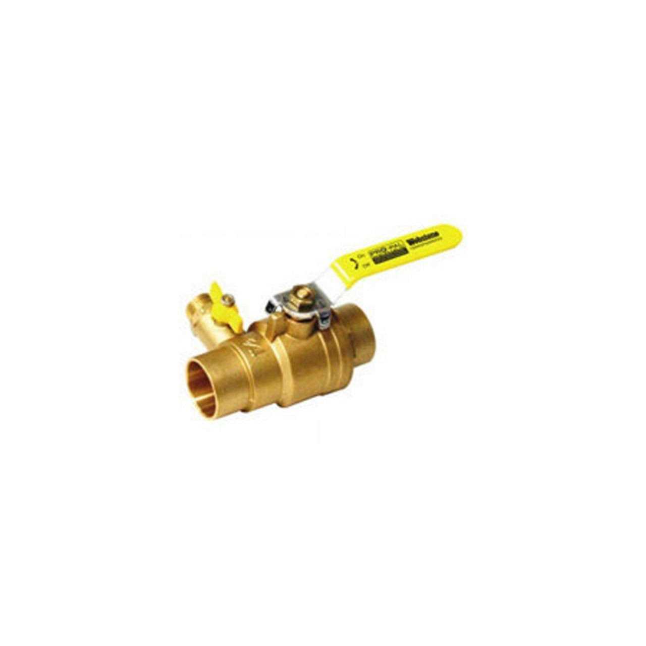 Webstone 80613W 3/4 Press Ball Valve w/ Drain & Reversible Handle - MT - Mrs Treak